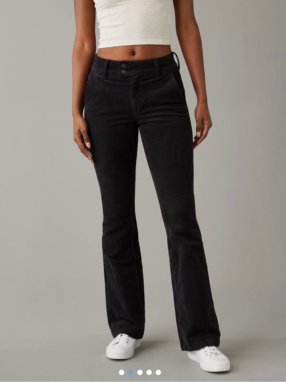 American Eagle Stretch High Waist Kick Boot Corduroy Pants
